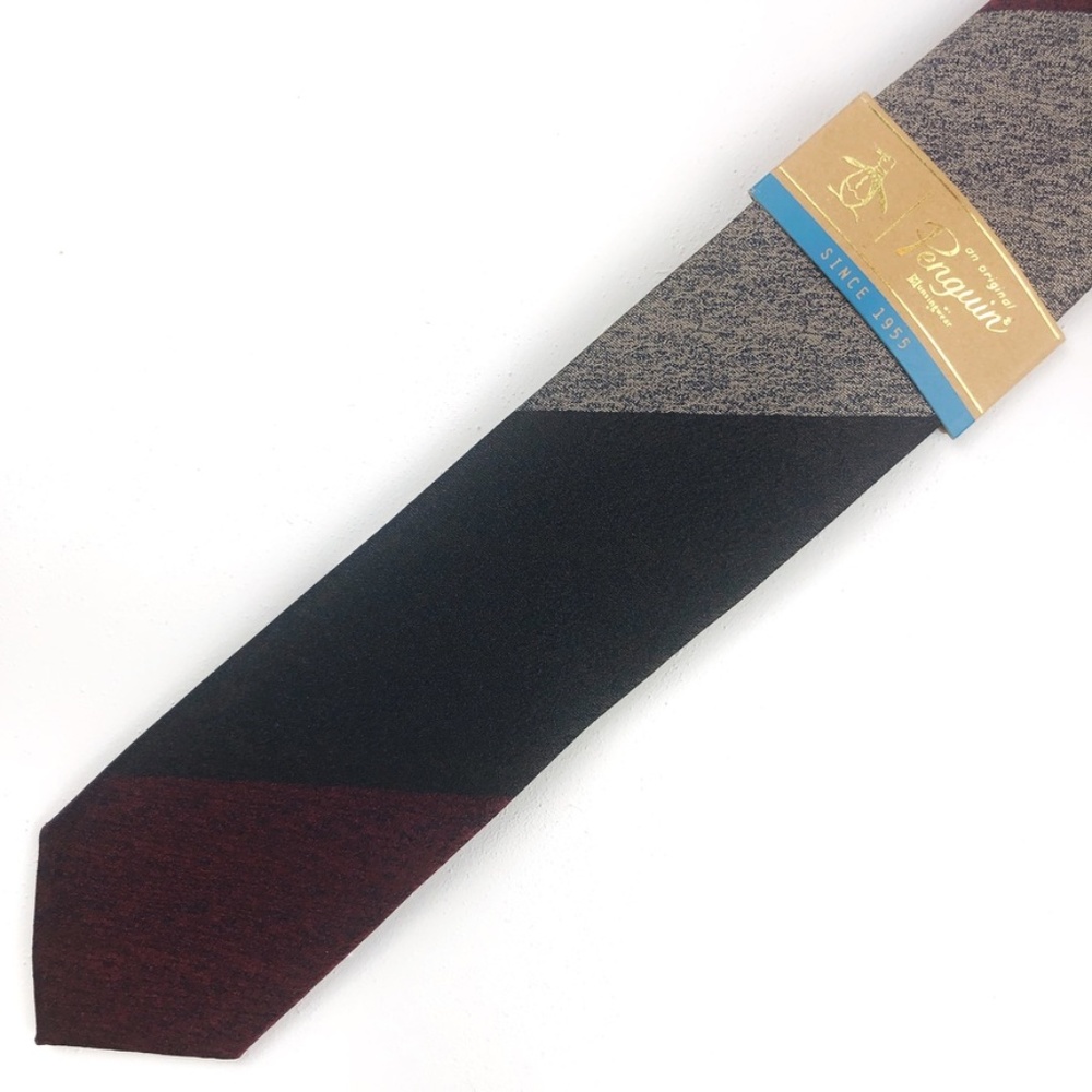 NWT Original Penguin Striped Skinny Tie